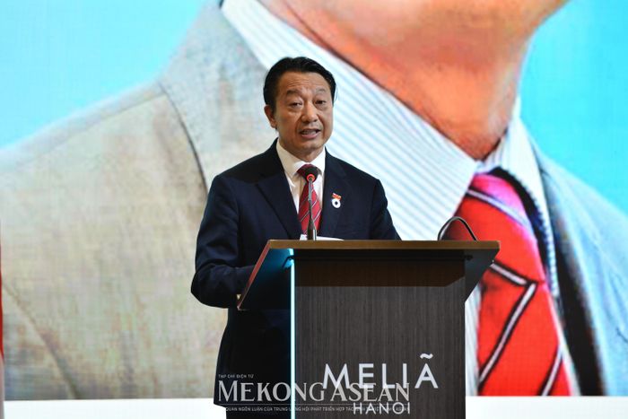 Ông Nguyễn Quang Vinh, Phó Chủ tịch VCCI phát biểu tại diễn đàn. Ảnh: Lê Hồng Nhung - Mekong ASEAN