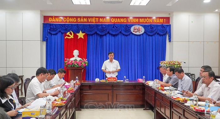 Phó Bí thư Tỉnh uỷ Huỳnh Quốc Việt phát biểu kết luận.