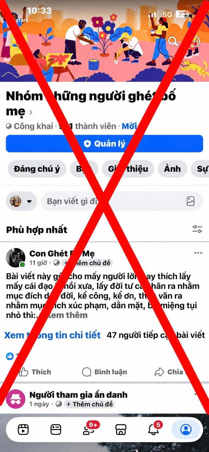 Nhóm “Nhóm những người ghét bố mẹ” - Ảnh: Công an tỉnh Hưng Yên