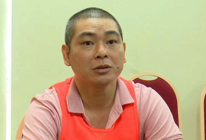 Bị can Lương Song Hào tại cơ quan công an