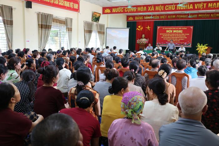 Theo Ban Quản lý dự án đầu tư xây dựng - hạ tầng xã Tiến Thắng, đa số người dân bày tỏ sự đồng thuận đối với chủ trương triển khai dự án Khu công nghiệp Tiến Thắng - giai đoạn 1. Ảnh: Mạnh Thắng