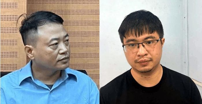 Nguyễn Hòa Bình ( trái) và Phó Đức Nam.