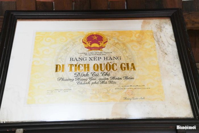 Đình Tú Thị được xếp hạng là di tích quốc gia năm 2012.