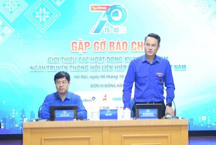Anh Nguyễn Kim Quy - Bí thư T.Ư Đoàn, Chủ tịch T.Ư Hội Liên hiệp thanh niên Việt Nam thông tin về các hoạt động kỷ niệm 70 năm ngày thành lập Hội