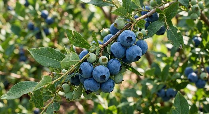 Việt quất giàu anthocyanin, một nhóm polyphenol có hoạt tính chống oxy hóa, góp phần bảo vệ tế bào trước tác động của stress oxy hóa. Ảnh minh họa AI.