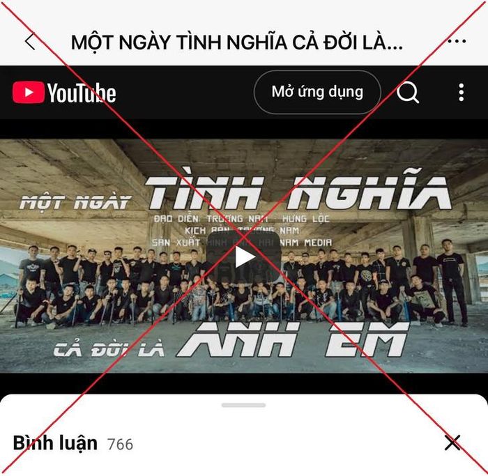 Một video mà các đối tượng đăng tải lên YouTube thu hút hàng triệu lượt xem. Ảnh: Công an tỉnh Lào Cai