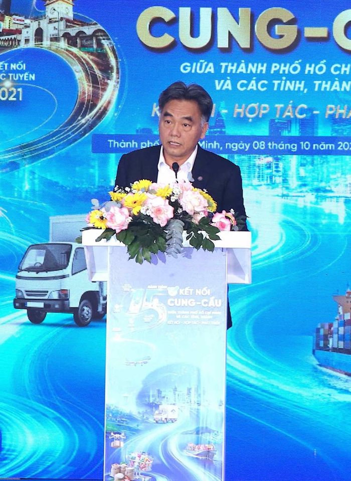 Ông Nguyễn Lộc Hà, Phó Chủ tịch Thường trực UBND TP.HCM phát biểu tại sự kiện