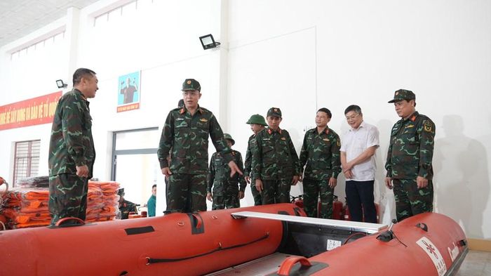 Ban CHQS các xã sẵn sàng lực lượng, phương tiện thực hiện nhiệm vụ phòng, chống thiên tai