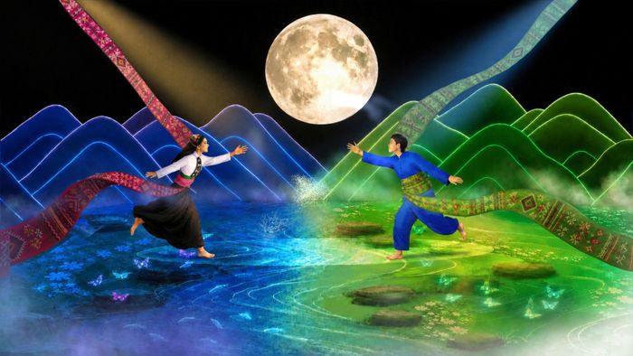 Câu chuyện tình yêu trong Xống chụ xon xao gợi cảm hứng cho chương trình nghệ thuật