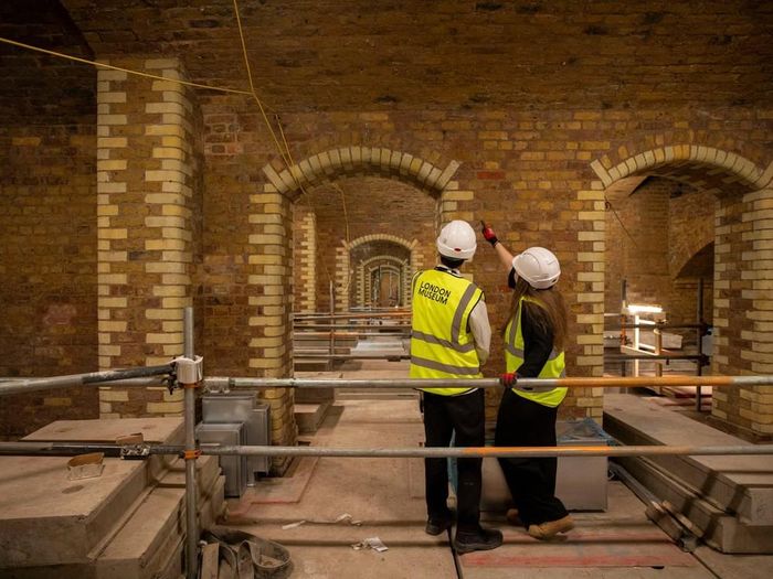 Hệ thống hầm ngầm bên dưới Bảo tàng London, được phát hiện vào năm 2019