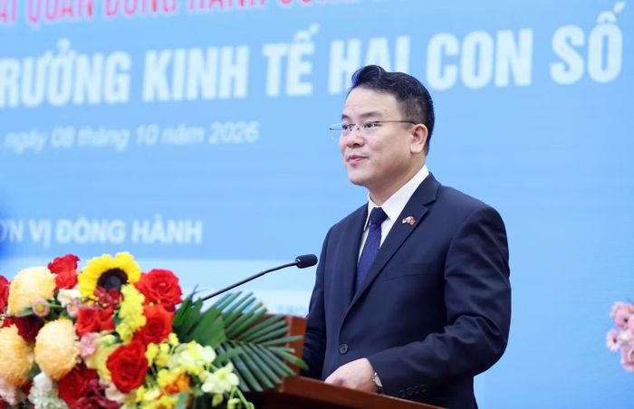 Thứ trưởng Tài chính Trần Quốc Phương phát biểu tại diễn đàn. (Ảnh: Thu Thuỷ)