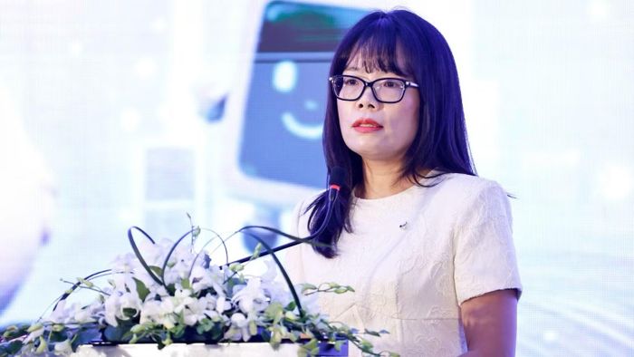 Bà Đoàn Hồng Nhung, Thành viên Ban Điều hành, Giám đốc Khối Bán lẻ Vietcombank. (Ảnh: Việt Phong)