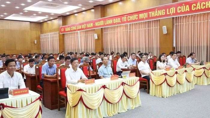 Các đại biểu tham dự hội nghị tại điểm cầu trung tâm. ( Ảnh: TT)