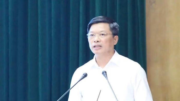 Phó Chủ tịch Ủy ban nhân dân thành phố Bắc Ninh Đào Quang Khải phát biểu. ( Ảnh: TT)
