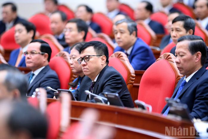 Các đại biểu dự phiên bế mạc hội nghị.
