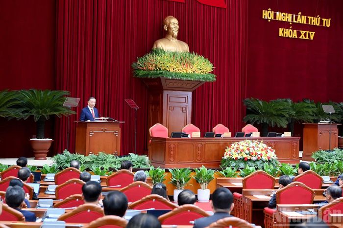 Tổng Bí thư, Chủ tịch nước Tô Lâm phát biểu bế mạc hội nghị.