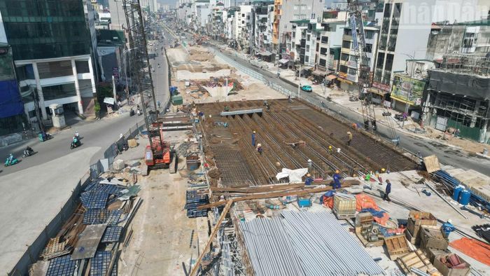Hai cầu vượt là những hạng mục quan trọng của dự án đầu tư xây dựng đường Vành đai 1 đoạn Hoàng Cầu-Voi Phục.