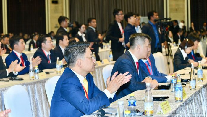  Hội nghị thu hút đông đảo các doanh nghiệp, nhà đầu tư Việt Nam tham dự. (Ảnh: THANH GIANG) 