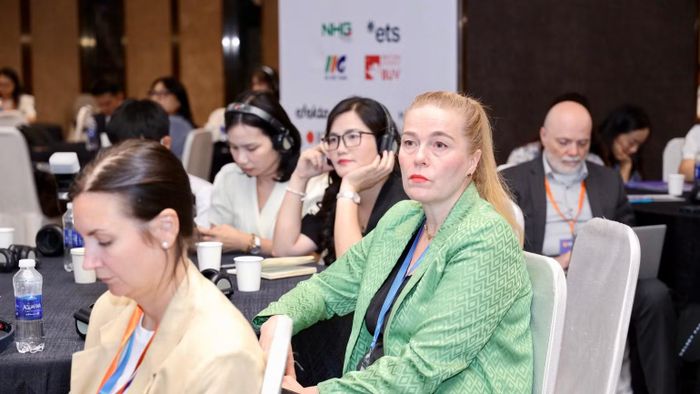 Quang cảnh tại phiên chuyên đề, hội nghị quốc tế về hợp tác giáo dục trong kỷ nguyên số. (Ảnh: Bộ Giáo dục và Đào tạo)