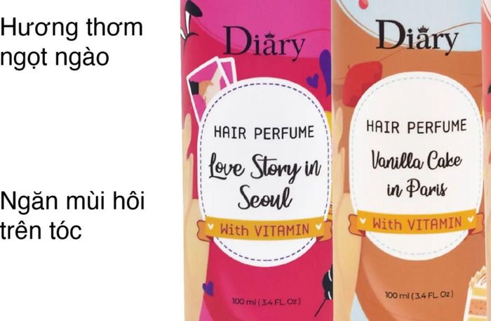  Sản phẩm Hair Perfume With Vitamin Love Story In Seoul được quảng cáo trên sàn thương mại điện tử. Ảnh chụp màn hình 