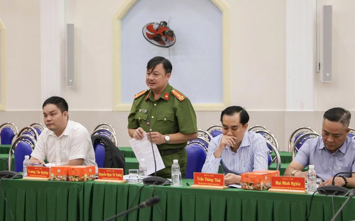  Đồng chí Nguyễn Ngọc Vũ Vương, Phó Trưởng phòng Cảnh sát QLHC-TTXH, Công an TPHCM 