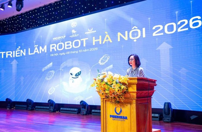  Phó Giám đốc Sở KH-CN Hà Nội Nguyễn Tố Quyên phát biểu khai mạc. Ảnh: LÊ MINH SƠN 