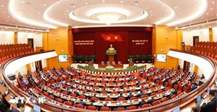  Hội nghị lần thứ tư Ban Chấp hành Trung ương Đảng khóa XIV bế mạc vào chiều 8-10. Ảnh: TTXVN 