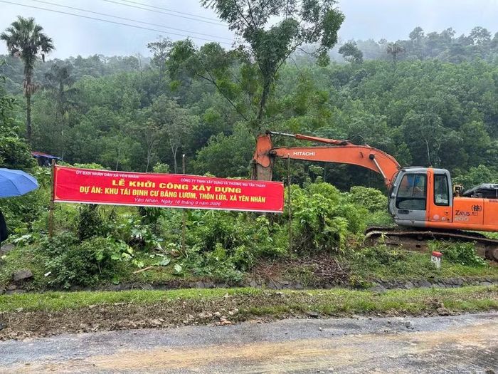 Khu tái định cư Băng Lươm, Piêng Mon vừa được triển khai tại Yên Nhân.