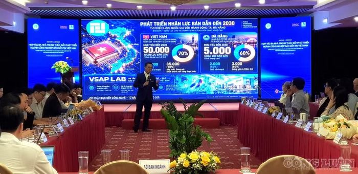 Đại diện doanh nghiệp phát biểu tại Hội thảo. Ảnh: Thanh Hải