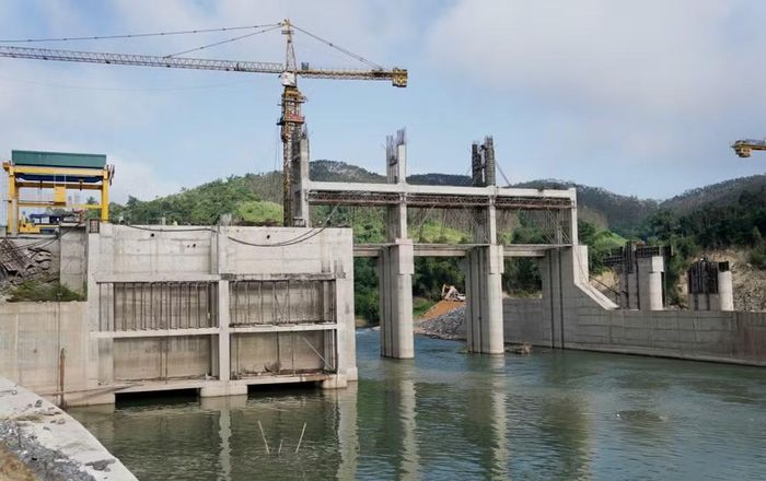 Dự án Thủy điện Tràng Định 2 đang được triển khai thi công. Ảnh: Báo Lạng Sơn