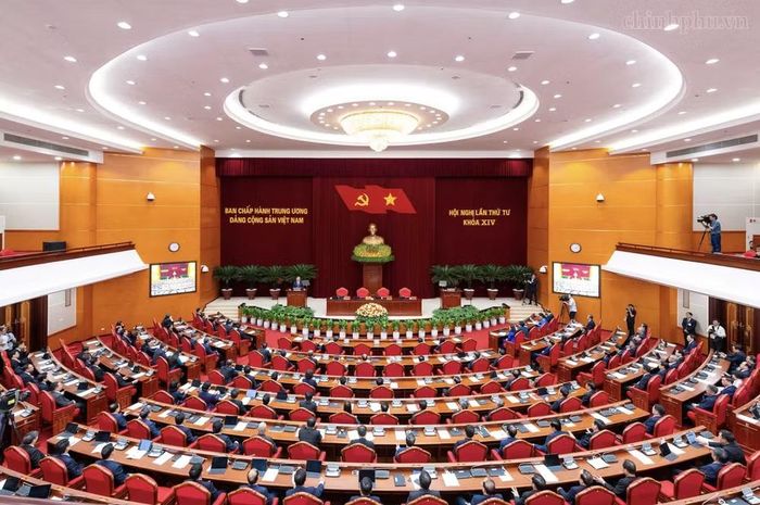 Phiên bế mạc Hội nghị Trung ương 4. Ảnh: Chính phủ