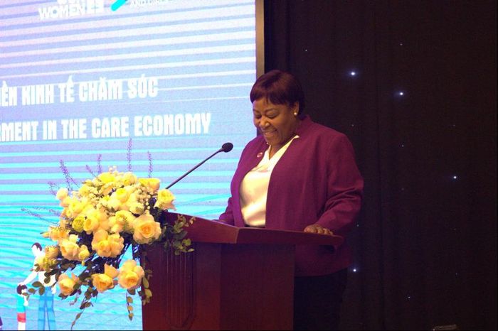 Bà Caroline Nyamayemombe, Trưởng Đại diện UN Women tại Việt Nam. (Ảnh: Thùy Dung)