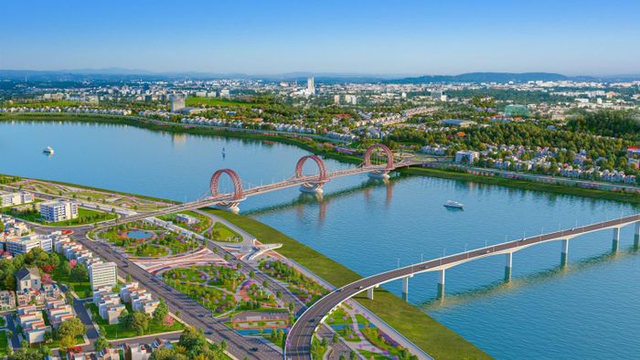 Phối cảnh cầu Trà Khúc 1.