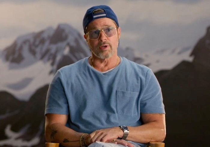 Brad Pitt trong cuộc phỏng vấn. 