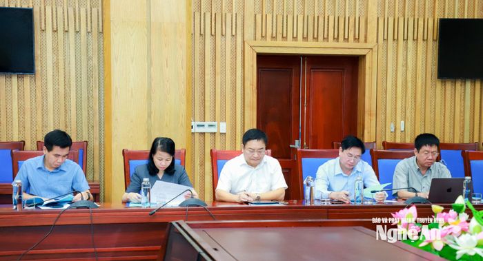 Các đại biểu dự cuộc làm việc. Ảnh: Thành Duy