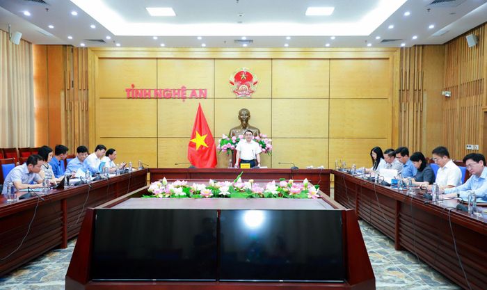 Quang cảnh cuộc làm việc. Ảnh: Thành Duy