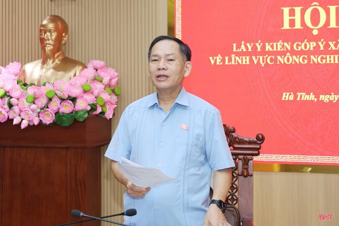 Phó Trưởng đoàn chuyên trách Đoàn ĐBQH tỉnh Trần Đình Gia kết luận hội nghị.