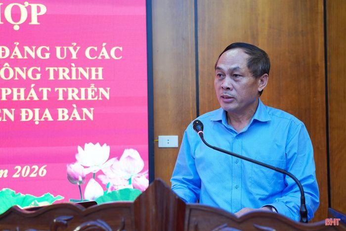 Ông Nguyễn Duy Cường - Chủ tịch UBND xã Gia Hanh phát biểu ý kiến tại lễ ký kết.