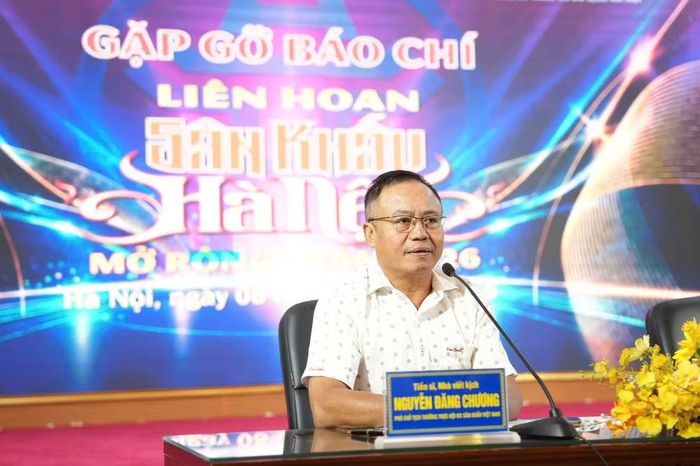 Tiến sỹ Nguyễn Đăng Chương, Phó Chủ tịch Thường trực Hội Nghệ sỹ sân khấu Việt Nam. (Ảnh: BTC)