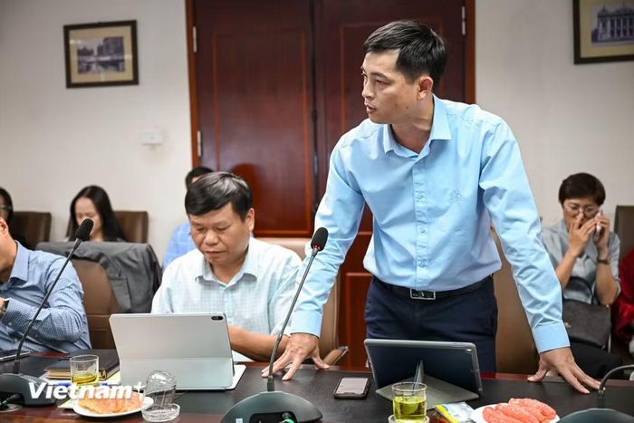 Ông Nguyễn Văn Nghị, Trưởng phòng Kinh doanh Giải pháp số của MobiFone. (Ảnh: Minh Sơn/Vietnam+)