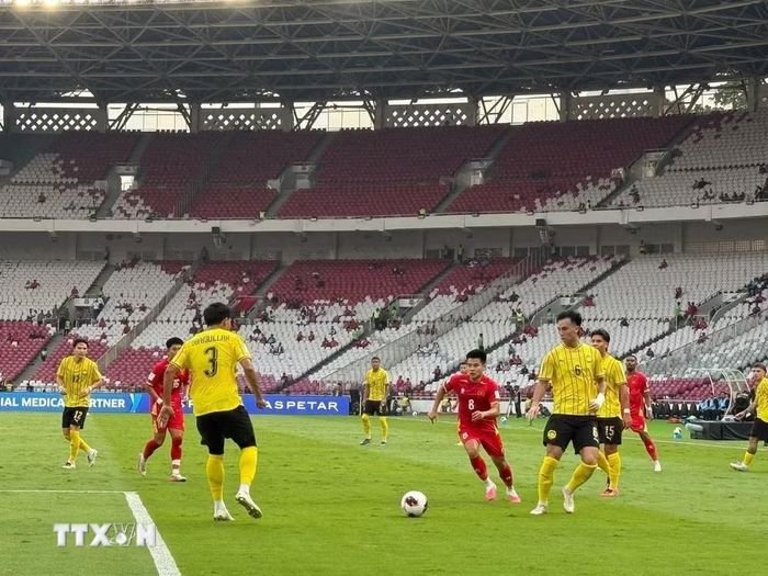Việt Nam bị trừ hơn 6 điểm trong dịp FIFA Days tháng 9. (Ảnh: Minh Thái/TTXVN)