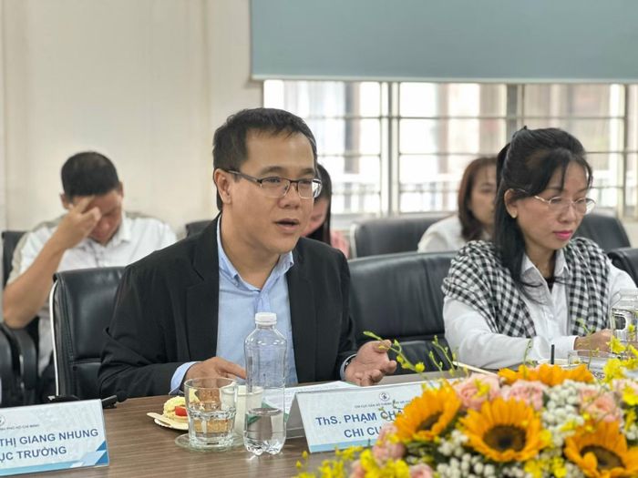 Ông Phạm Chánh Trung phát biểu tại tại lễ ký kết.