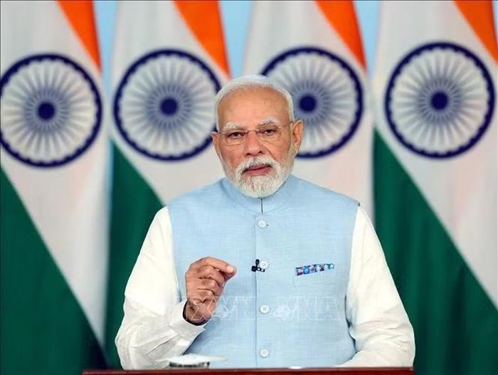 Thủ tướng Ấn Độ Narendra Modi phát biểu tại New Delhi. Ảnh tư liệu: ANI/TTXVN phát
