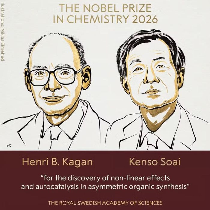 Henri B. Kagan và Kenso Soai được trao Nobel Hóa học 2026. Ảnh: Getty.
