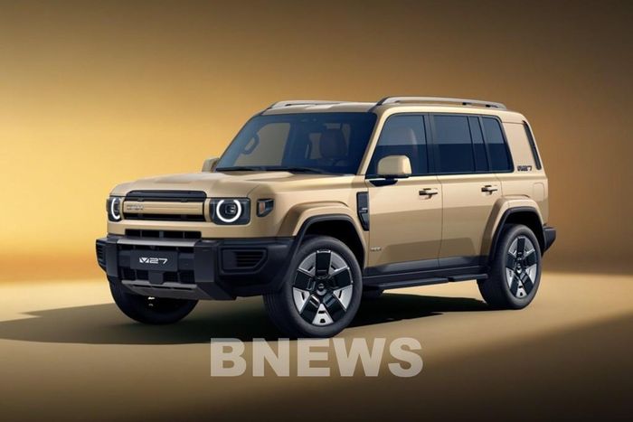 SUV gầm cao iCaur V27. Ảnh: BNEWS/TTXVN phát