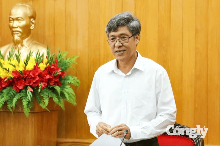 Phó Chủ tịch UBND tỉnh Nguyễn Minh kết luận cuộc họp.