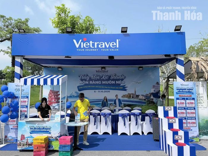 Doanh nghiệp lữ hành Vietravel tham gia quảng bá giới thiệu các sản phẩm, tuor tuyến du lịch.