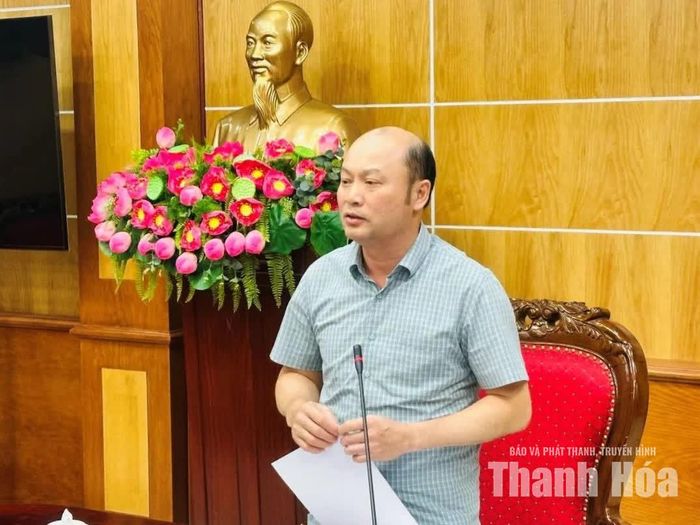 Phó Chủ tịch UBND tỉnh Cao Văn Cường phát biểu kết luận hội nghị.