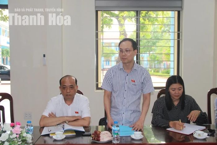 ĐBQH Phạm Thế Anh phát biểu tại buổi khảo sát.