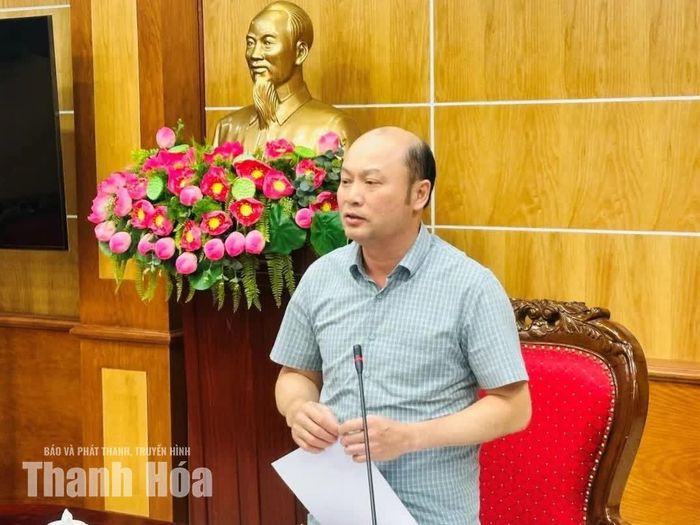 Phó Chủ tịch UBND tỉnh Cao Văn Cường phát biểu kết luận hội nghị.
